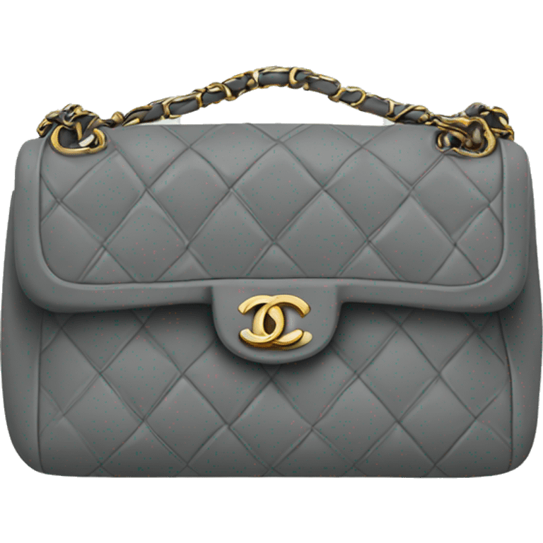 Gray Chanel bag emoji