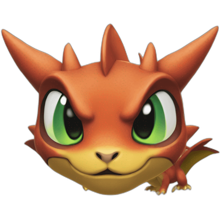 Le pokemon Dracofeu emoji