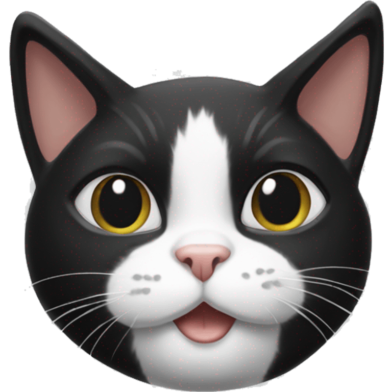 Tuxedo cat stinky emoji