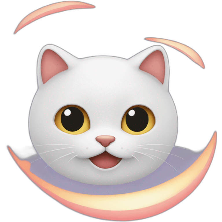 un chat qui tire une flèche en forme de cœur avec un arc  emoji