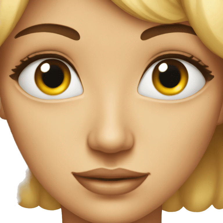 The single and big beautiful eye of a woman emoji