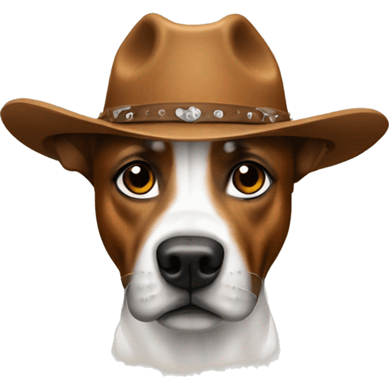 cowboy boxer dog emoji