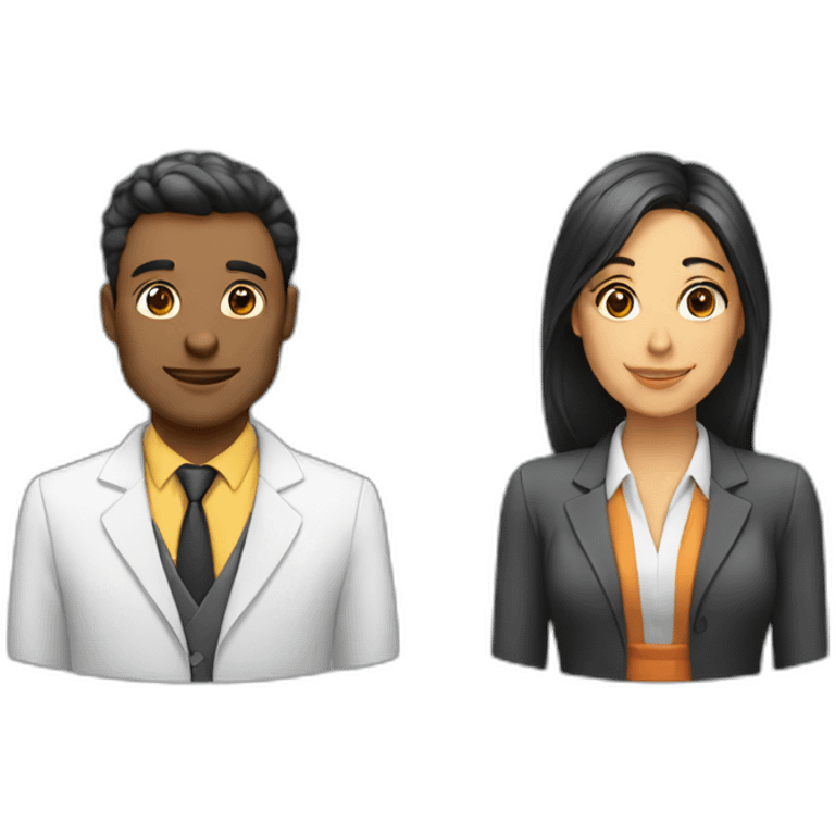 software engineer guy and lawyer girl emoji