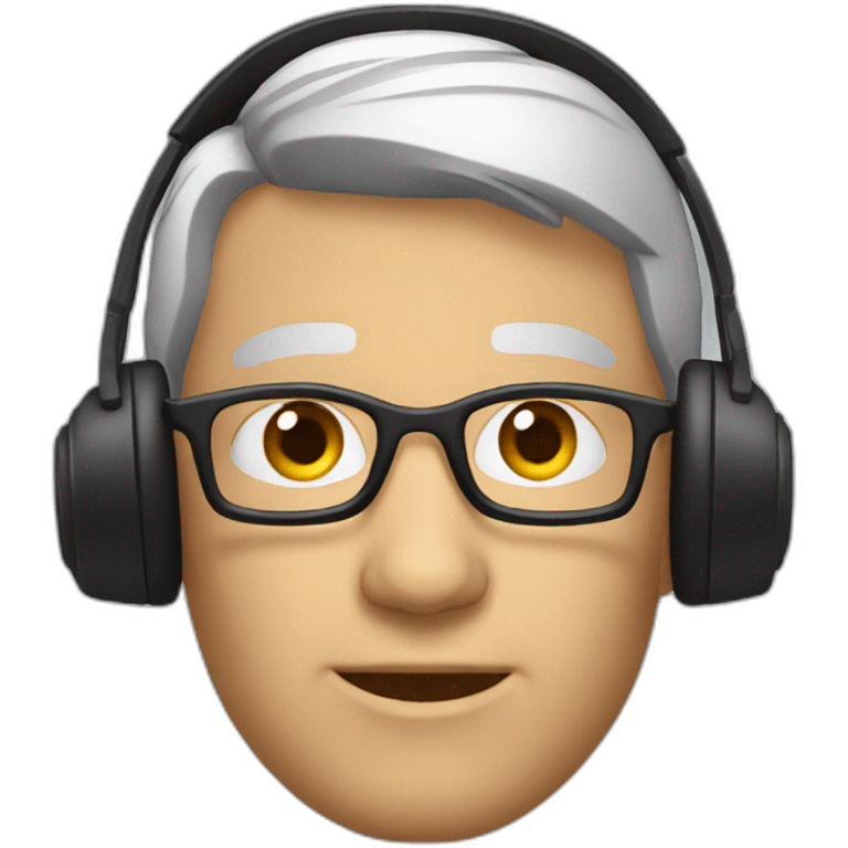 man with headset emoji