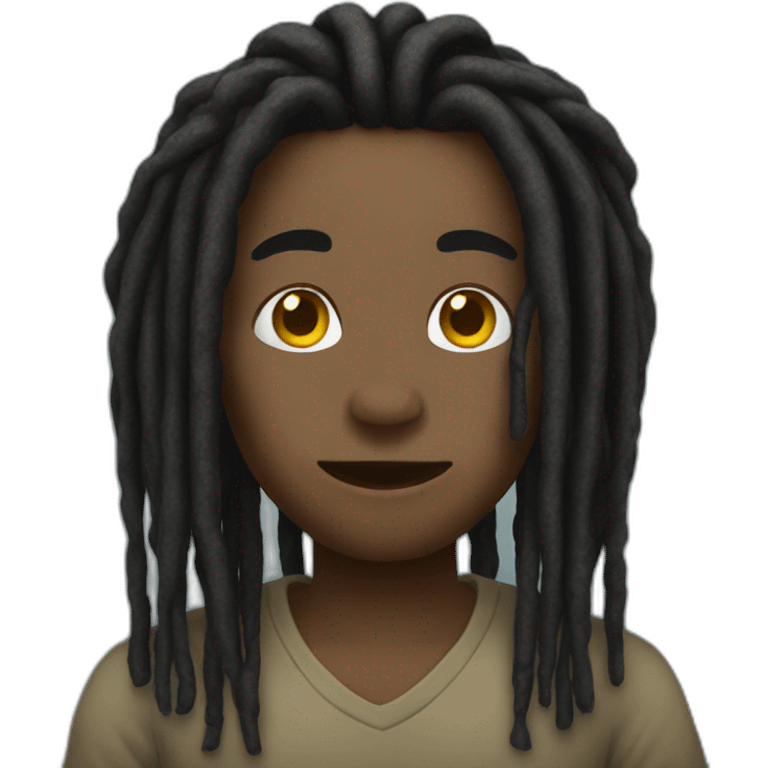 Black dreads emoji