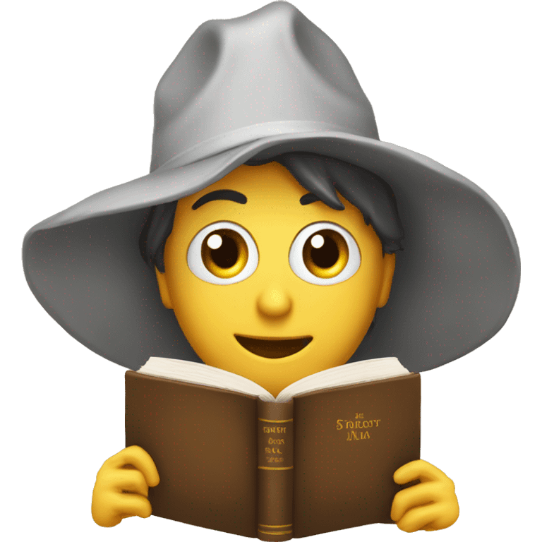 libros y una foto mia emoji