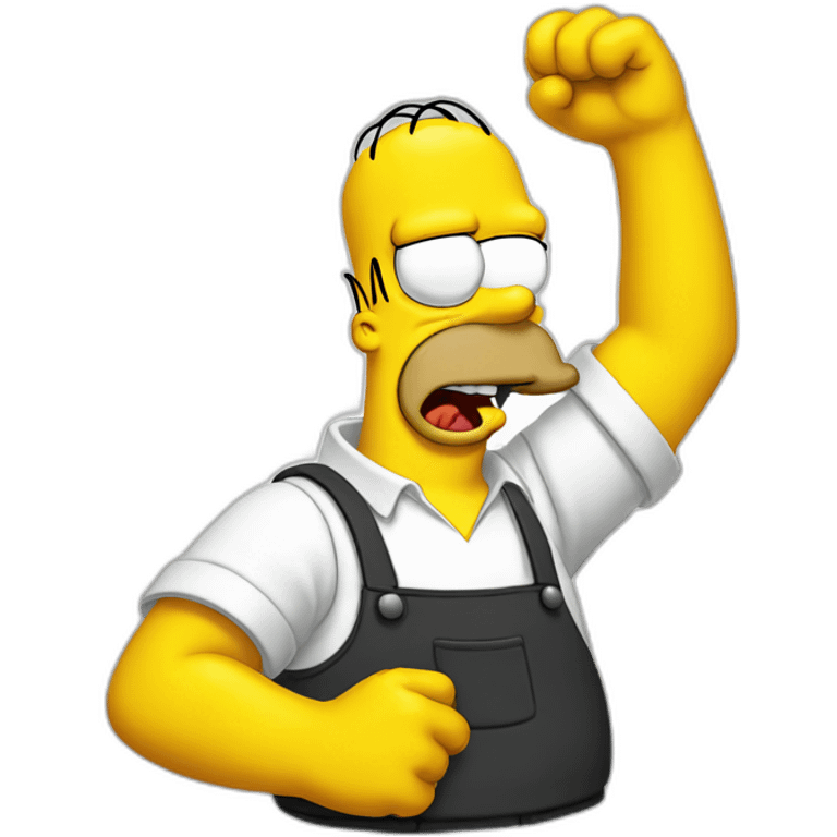 Homer simpson dab emoji