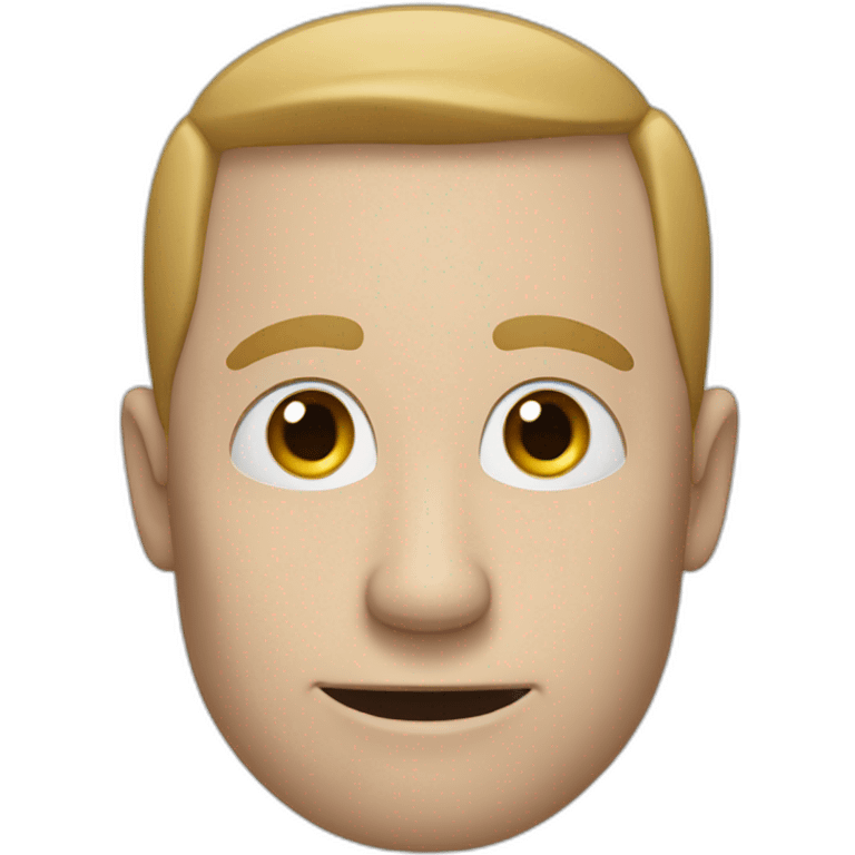 a white man big with a long nose saying goodbye emoji