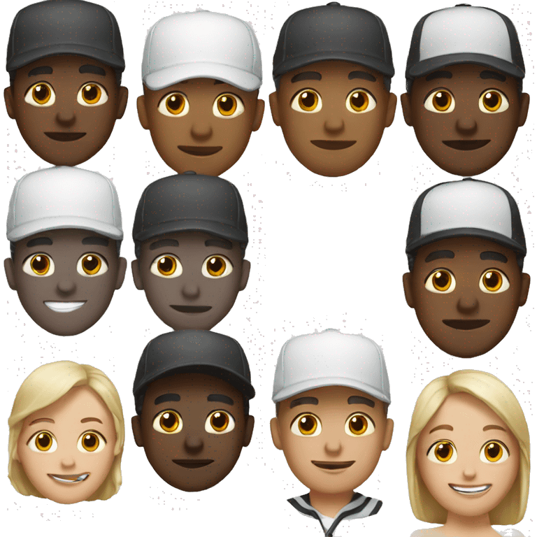 Black guy with white hat emoji