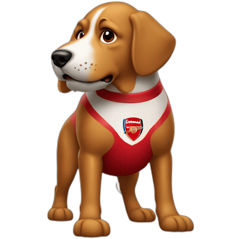 Arsenal football club giant dog emoji