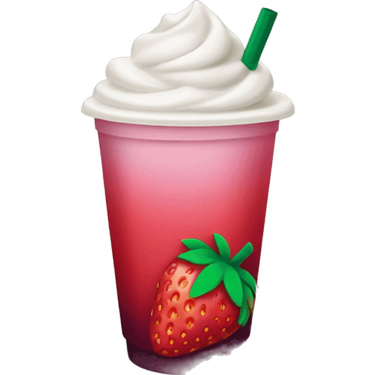 strawberry açaí refresher starbucks  emoji