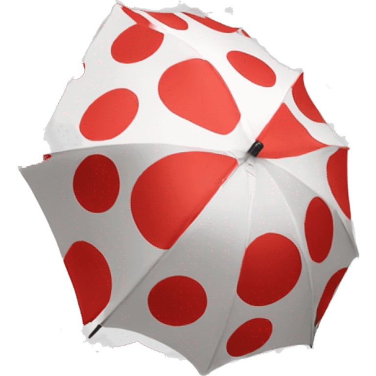 red polka dot umbrella emoji