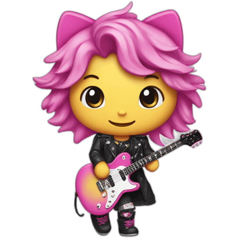 Hello kitty rockstar emoji