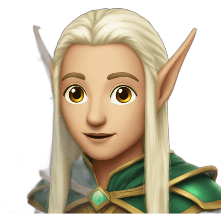 High elf, fantasy, cosmic emoji