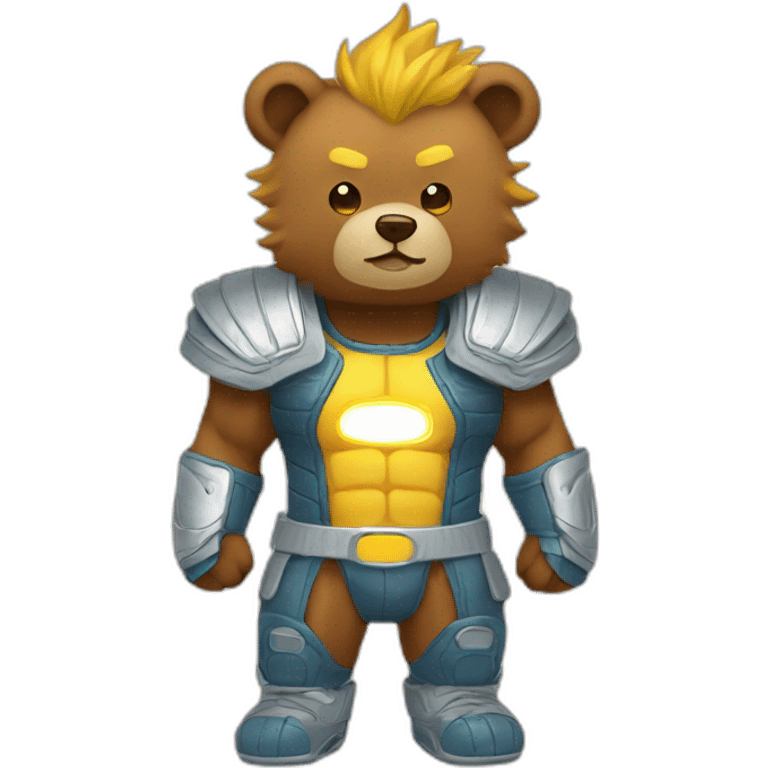 Super sayan bear emoji