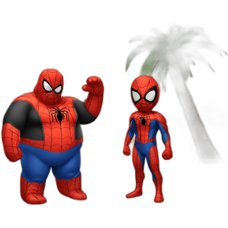 desert-island-with-fat-spiderman emoji