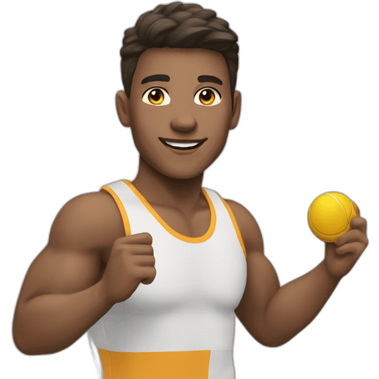 Athlete en départ starts emoji