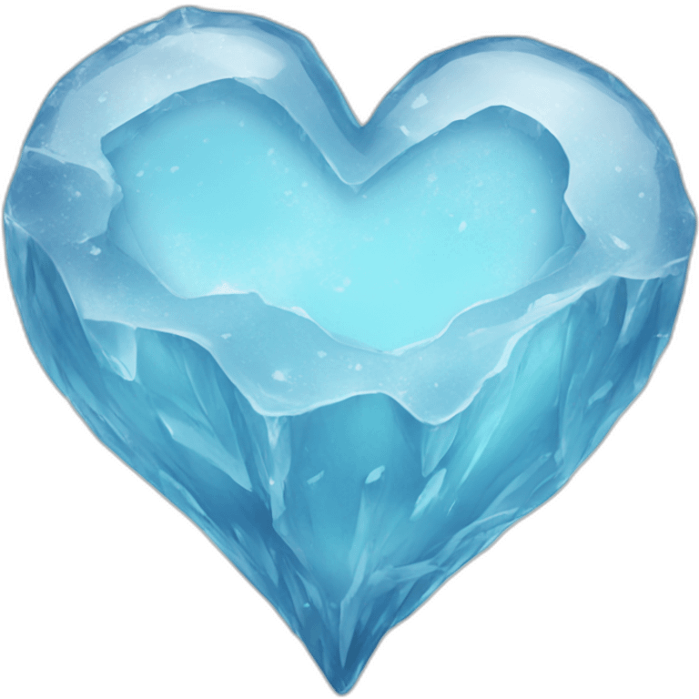 Ice heart emoji