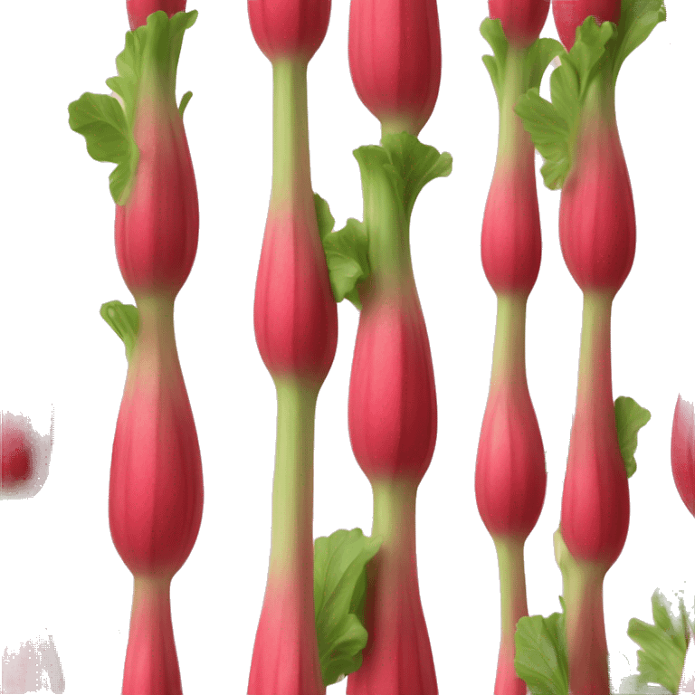 Fancy rhubarb emoji