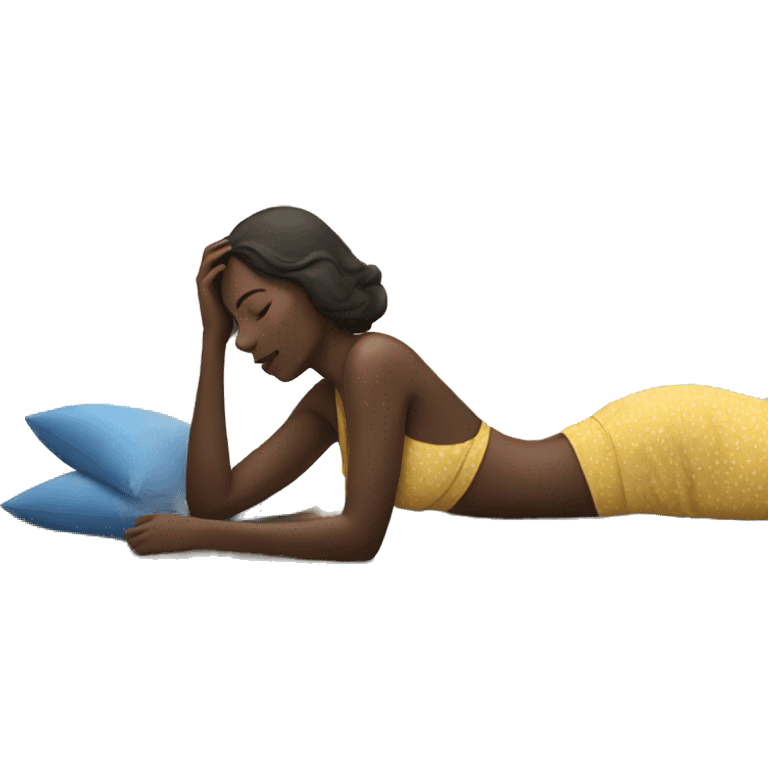 Women laying by ocean  emoji