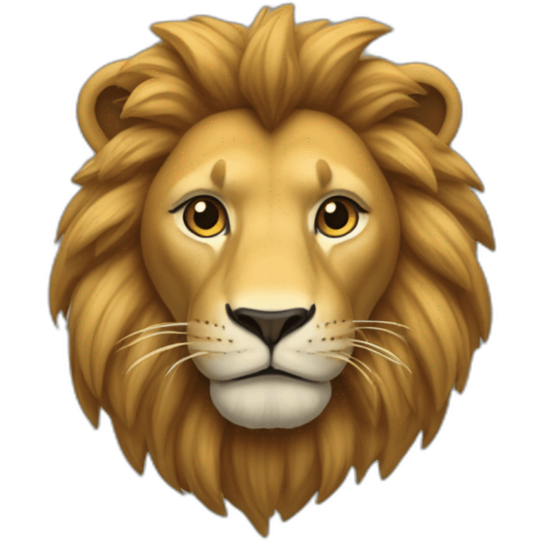 Un lion qui joue à la switch emoji