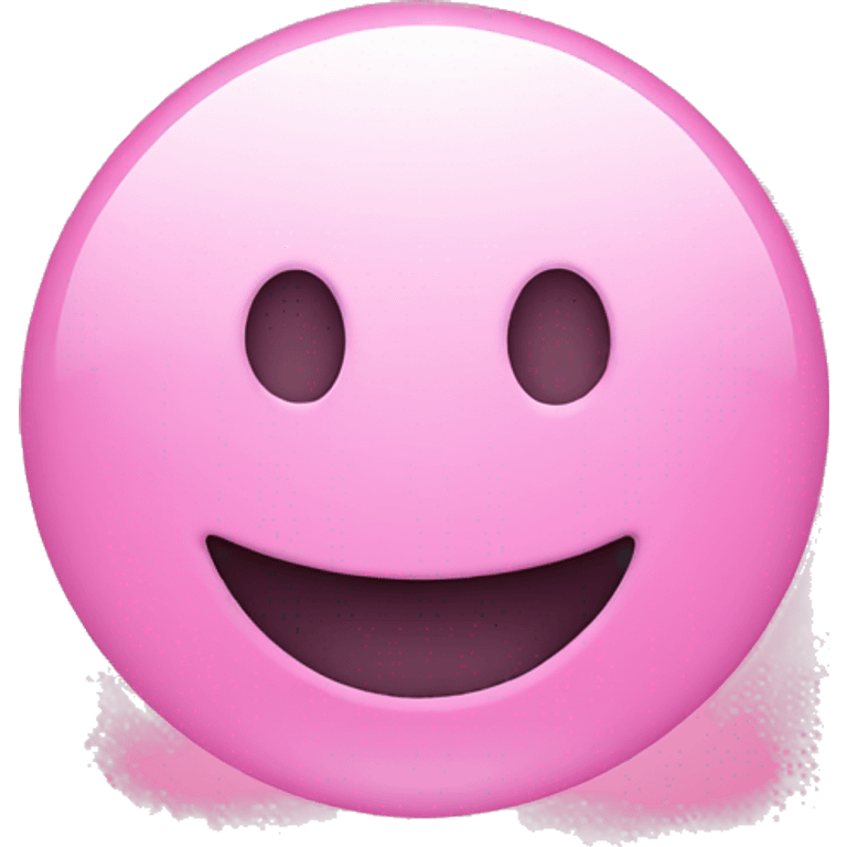 Pink smiley face s emoji