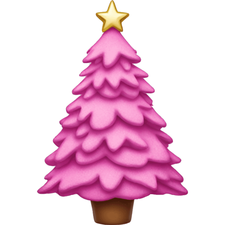 Pink Christmas emoji