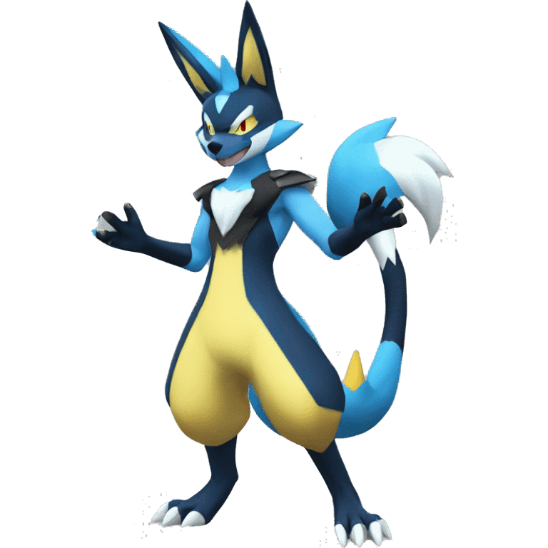 Lucario-Zeraora full body emoji