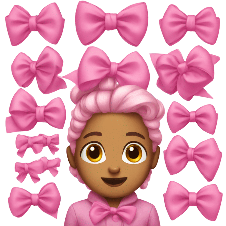 pink bows emoji