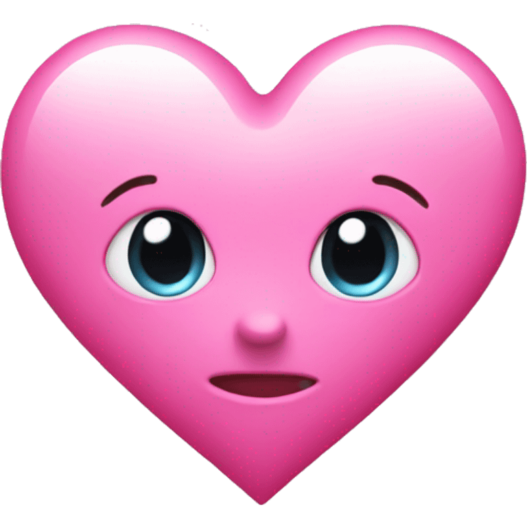 Pink heart with pink bow  emoji