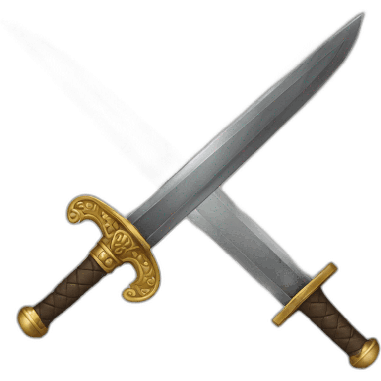 Armoured balde warriors sword emoji