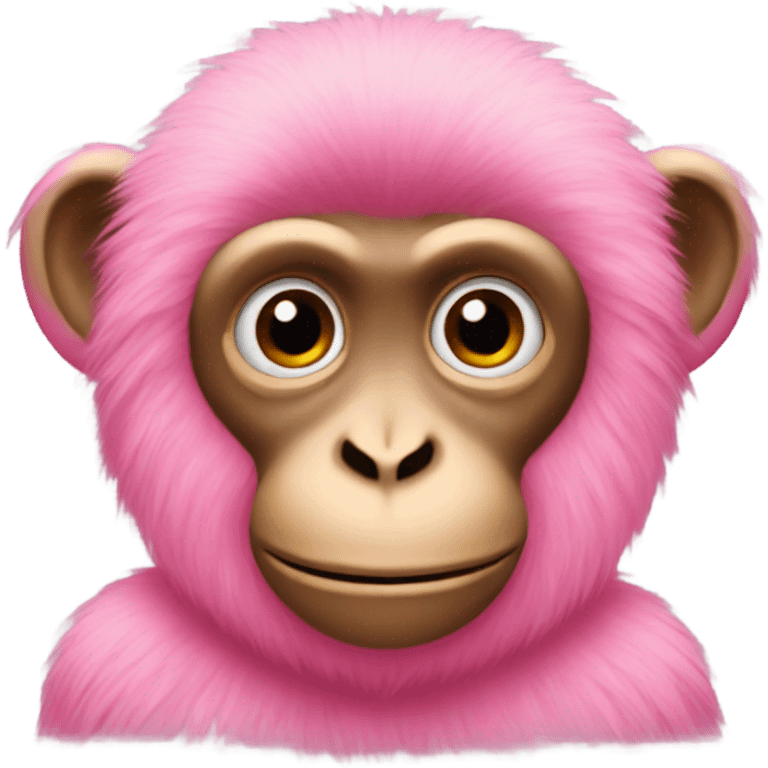 Monkey with pink fur emoji