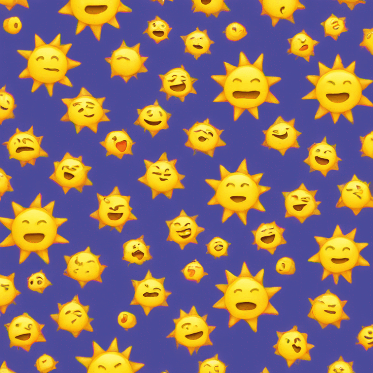 sun hugging itself emoji