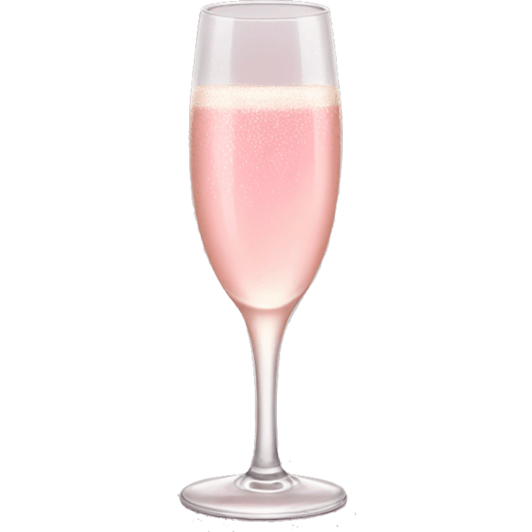 Pink champagne toast emoji