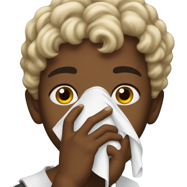 Young thug wiping his nose  emoji