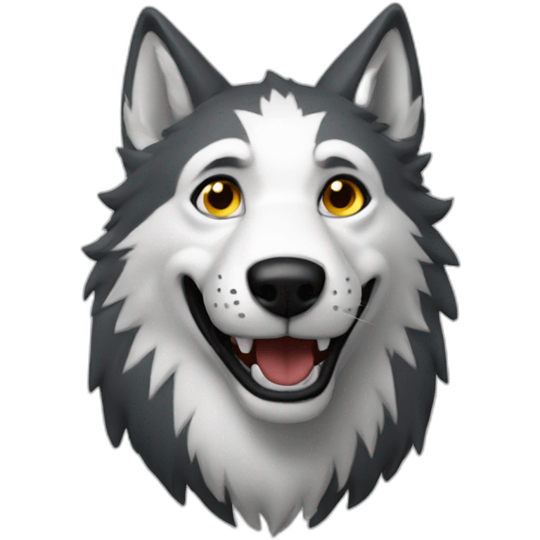 Lobo feliz emoji