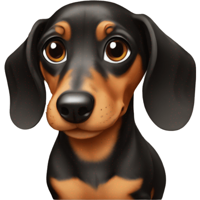 dotted miniature dachshund emoji