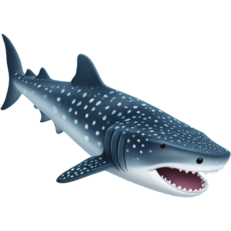 Gentle no teeth whale shark emoji