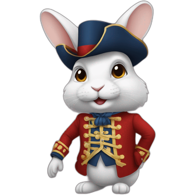 rabbit dressed as french revolutionnary emoji