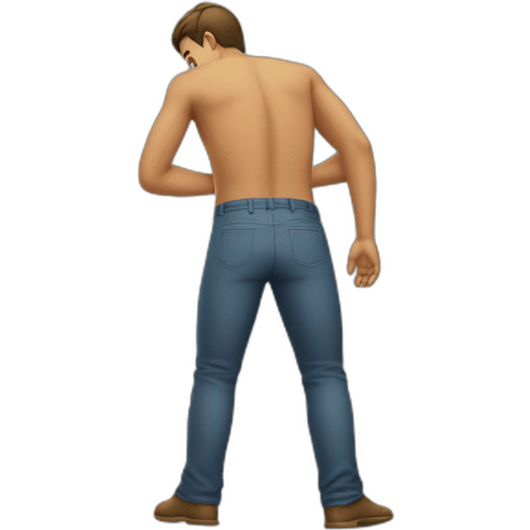 Homme qui claque les fesses emoji