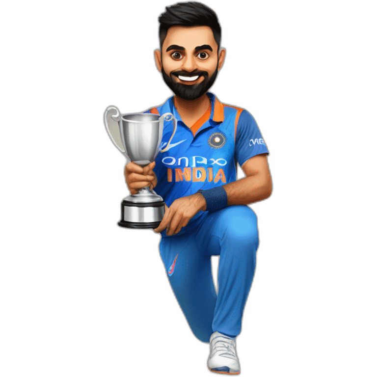 Virat kohli holding cup emoji