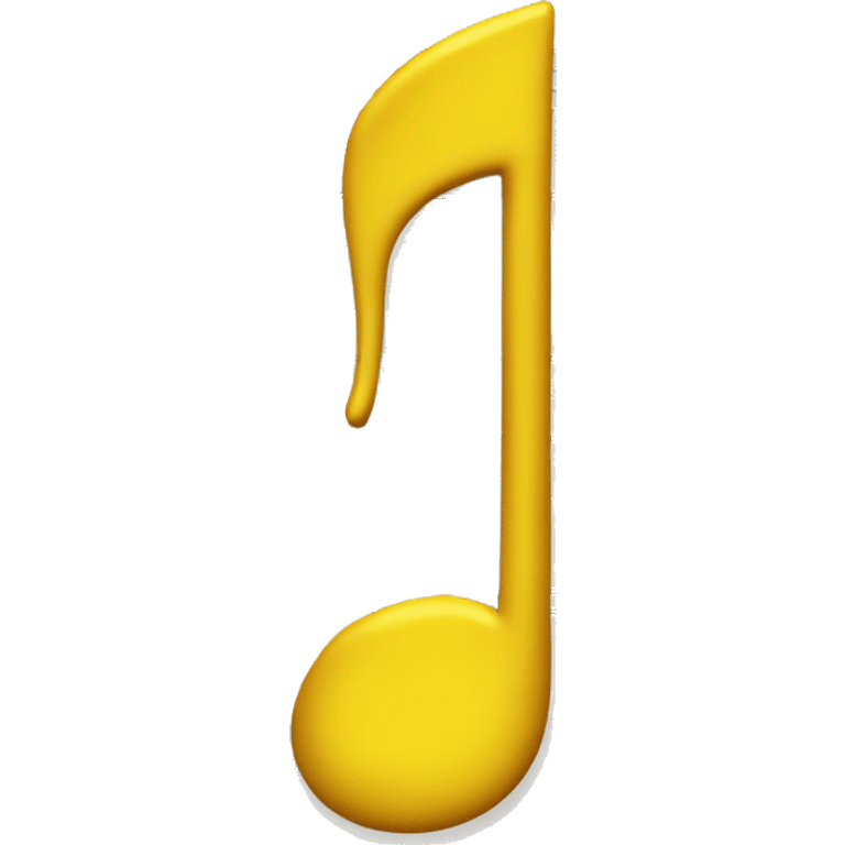 a yellow quavers musical note emoji