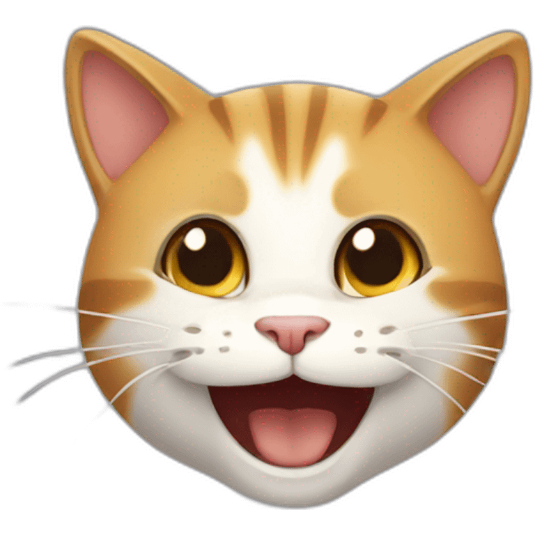 Excited cat emoji