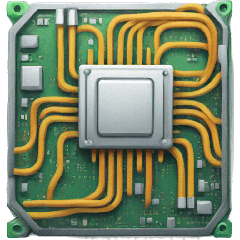 a central processing unit (CPU) emoji