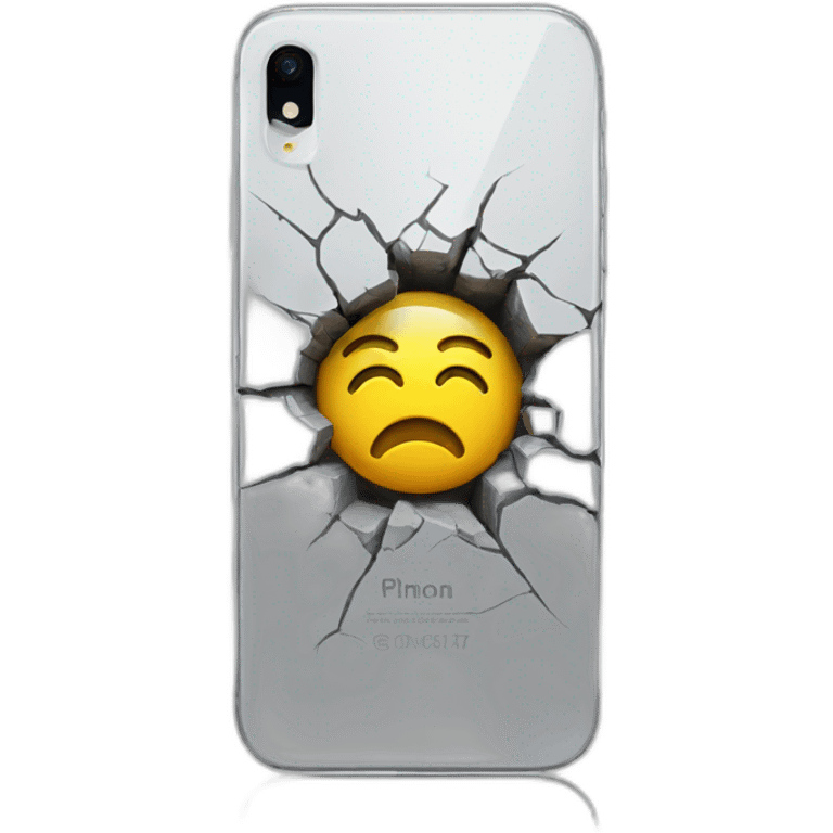 cracked iphone emoji