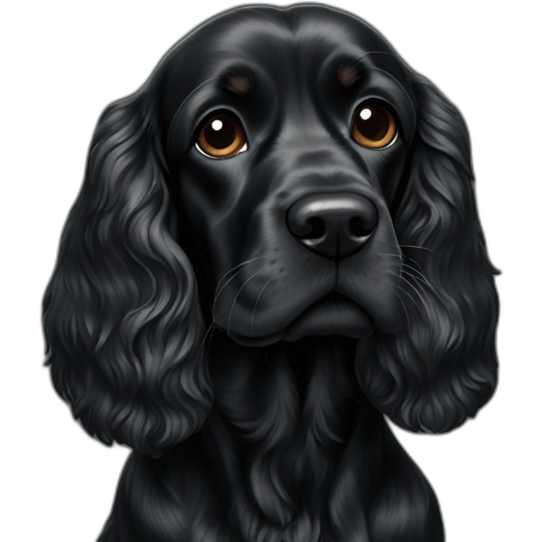 cocker Spaniel black emoji