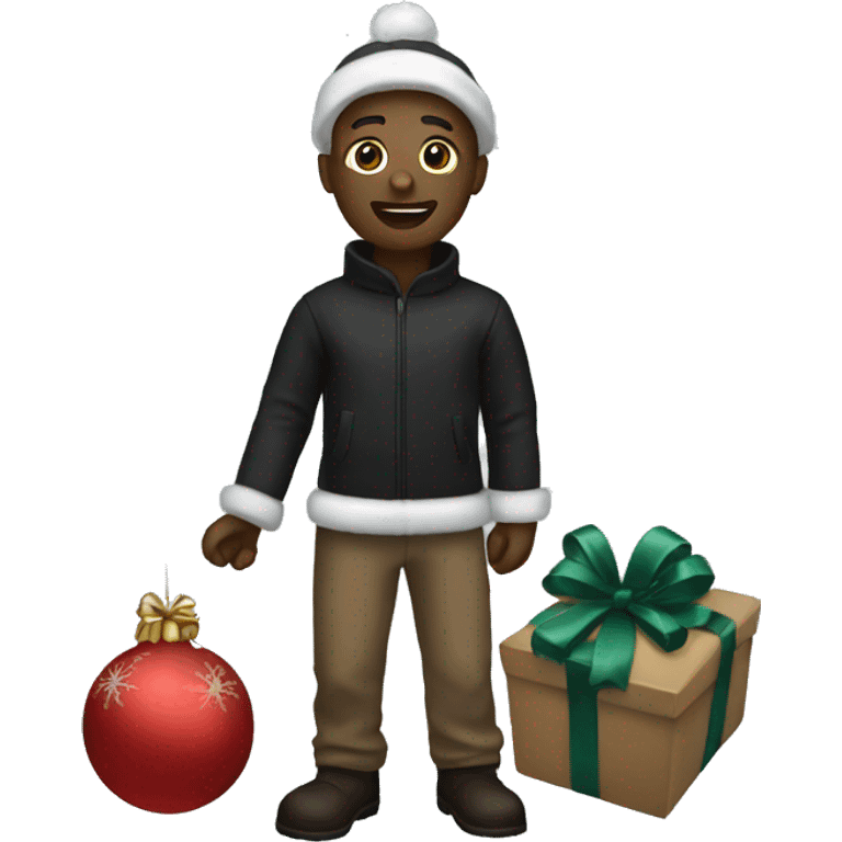 black christmas toy emoji