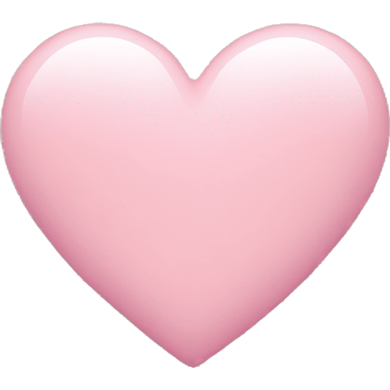 Light pink heart emoji