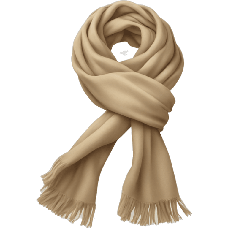 Scarf in beige emoji