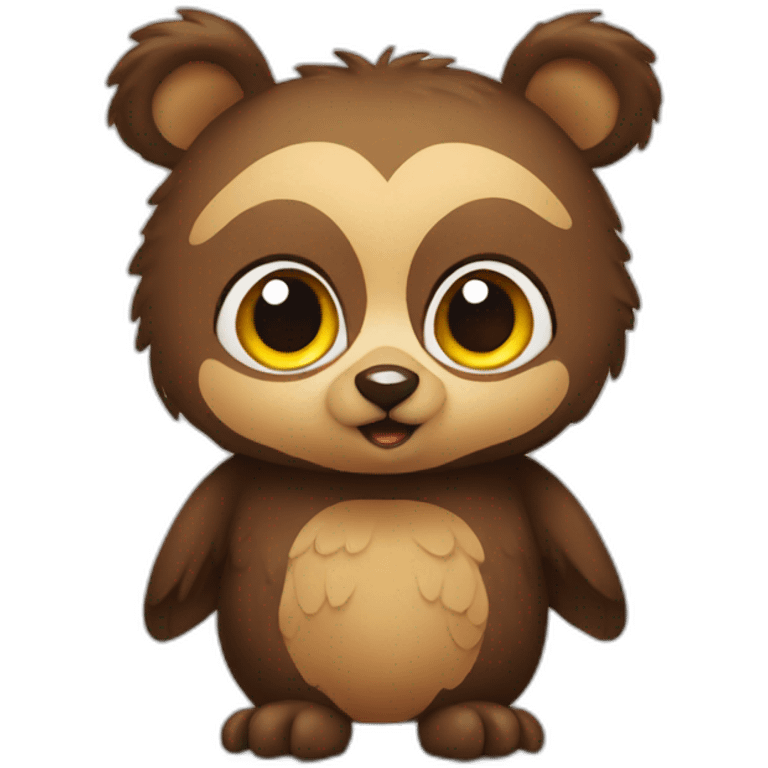 toddler bear owl emoji